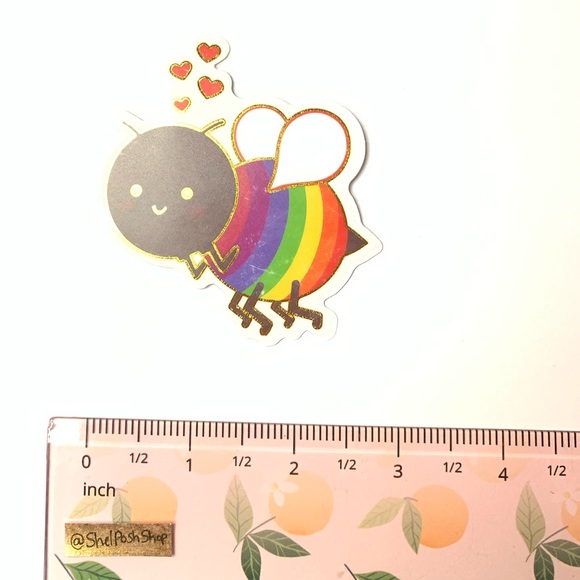 Bee Vinyl Sticker - Picture 2 of 2